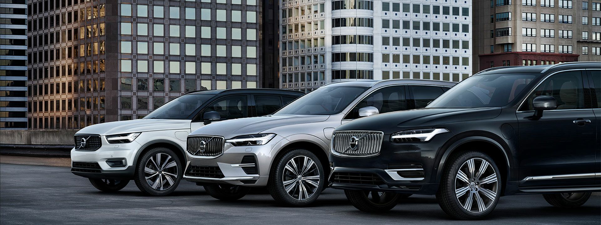 Volvo C40, Volvo XC60 und Volvo XC90      